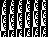 4. A black rectangle with some odd fractal shapes, similar to #2, at a slight diagonal above horizontal.